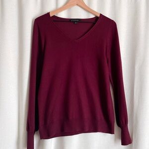 Ann Taylor  V-Neck Sweater with Relaxed Fit